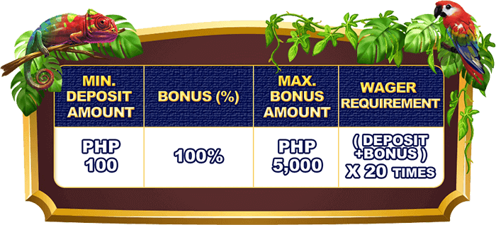 Kumuha ng 100% First Deposit Bonus