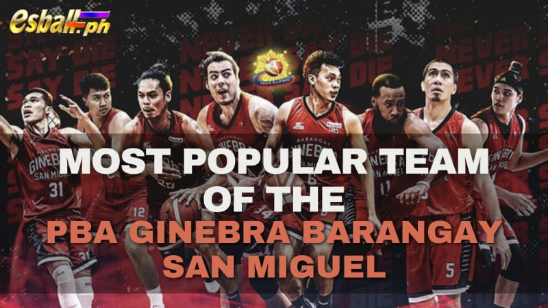 Most Popular Team ng PBA Ginebra Barangay San Miguel