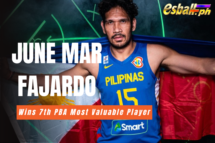 Nagwagi si June Mar Fajardo sa 7th PBA Most Valuable Player